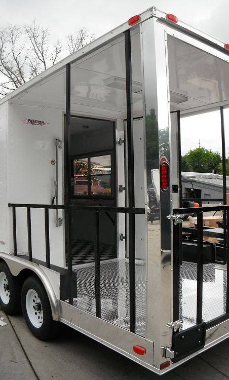 1302-concession-trailer-8.5-x18-white-bbq-smoker-vending-catering-14.jpg Concession Trailer 8.5'x18' White - BBQ Smoker Vending Catering