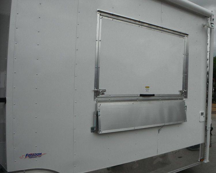 1302-concession-trailer-8.5-x18-white-bbq-smoker-vending-catering-5.jpg Concession Trailer 8.5'x18' White - BBQ Smoker Vending Catering