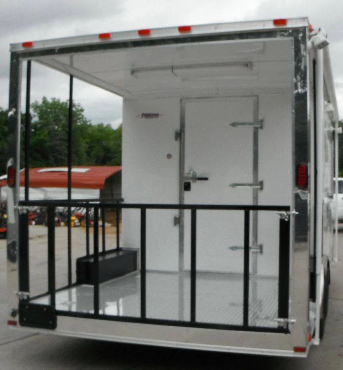 1302-concession-trailer-8.5-x18-white-bbq-smoker-vending-catering-6.webp Concession Trailer 8.5'x18' White - BBQ Smoker Vending Catering