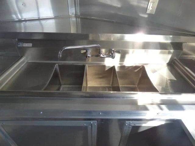 1303-concession-trailer-8.5-x18-white-catering-food-vending-event-4.webp Concession Trailer 8.5'x18' White Catering Food Vending Event