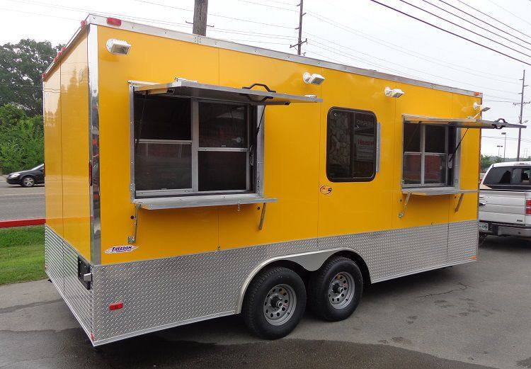 1304-concession-trailer-8.5-x18-yellow-event-catering-vending-food-10.jpg Concession Trailer 8.5'x18' Yellow - Event Catering Vending Food