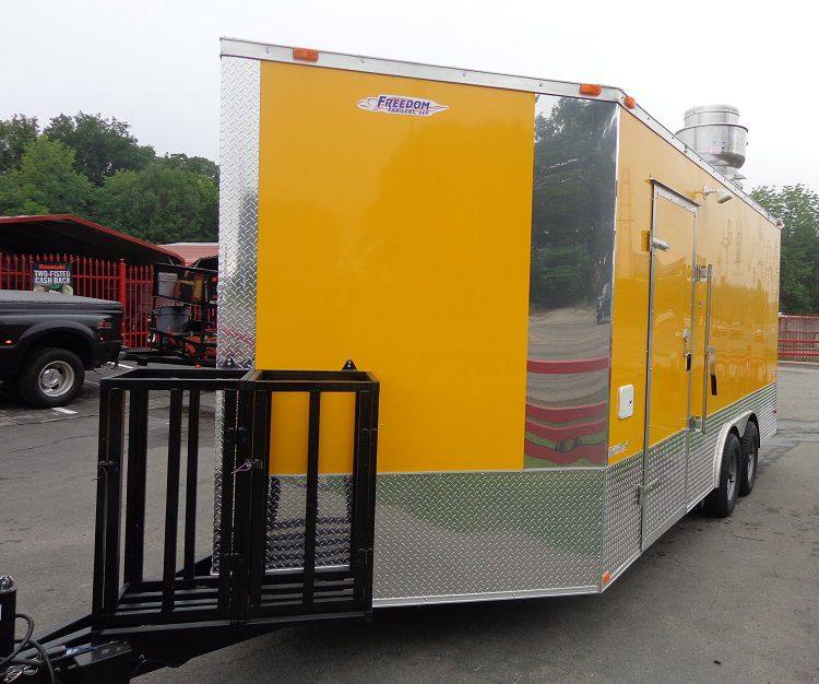1304-concession-trailer-8.5-x18-yellow-event-catering-vending-food-2.jpg Concession Trailer 8.5'x18' Yellow - Event Catering Vending Food