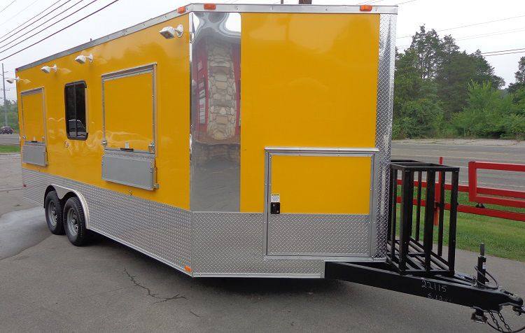 1304-concession-trailer-8.5-x18-yellow-event-catering-vending-food-3.jpg Concession Trailer 8.5'x18' Yellow - Event Catering Vending Food