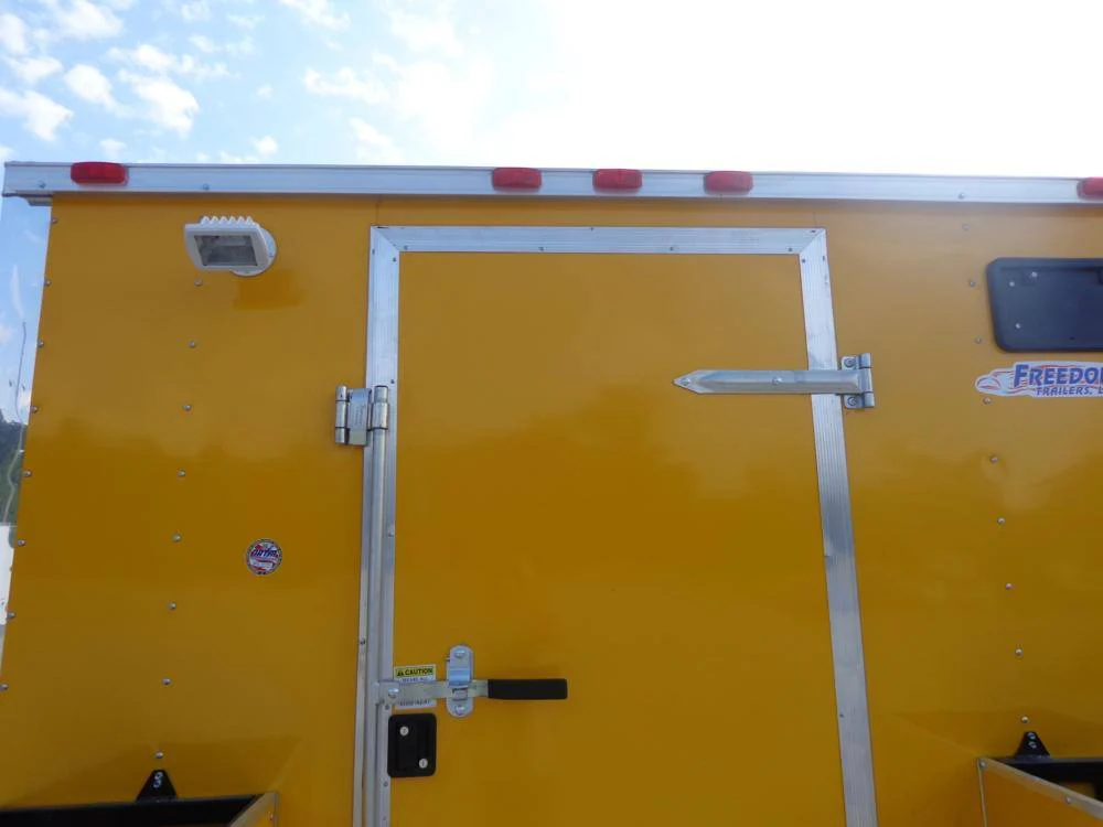 Concession Trailer 8.5'x18' Yellow - Event Food Catering Enclosed Kitchen