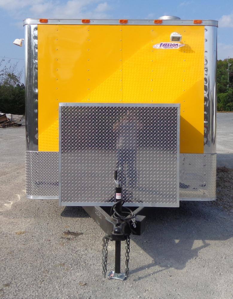 Concession Trailer 8.5'x18' Yellow - Event Food Catering Enclosed Kitchen