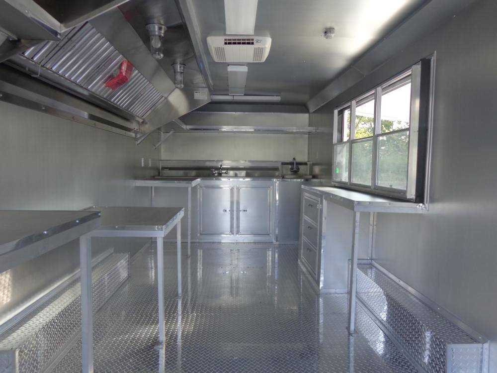 Concession Trailer 8.5'x18' Yellow - Event Food Catering Enclosed Kitchen