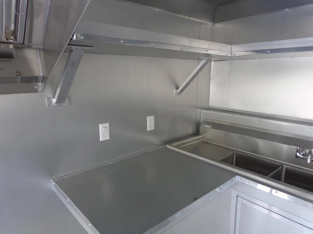 Concession Trailer 8.5'x18' Yellow - Event Food Catering Enclosed Kitchen