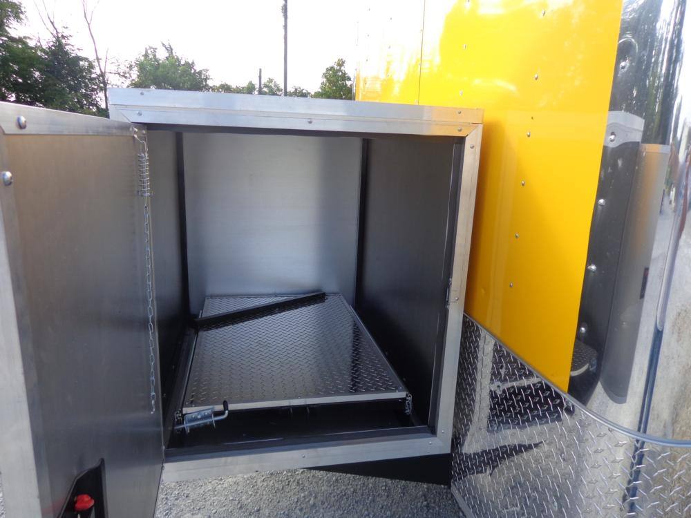Concession Trailer 8.5'x18' Yellow - Event Food Catering Enclosed Kitchen