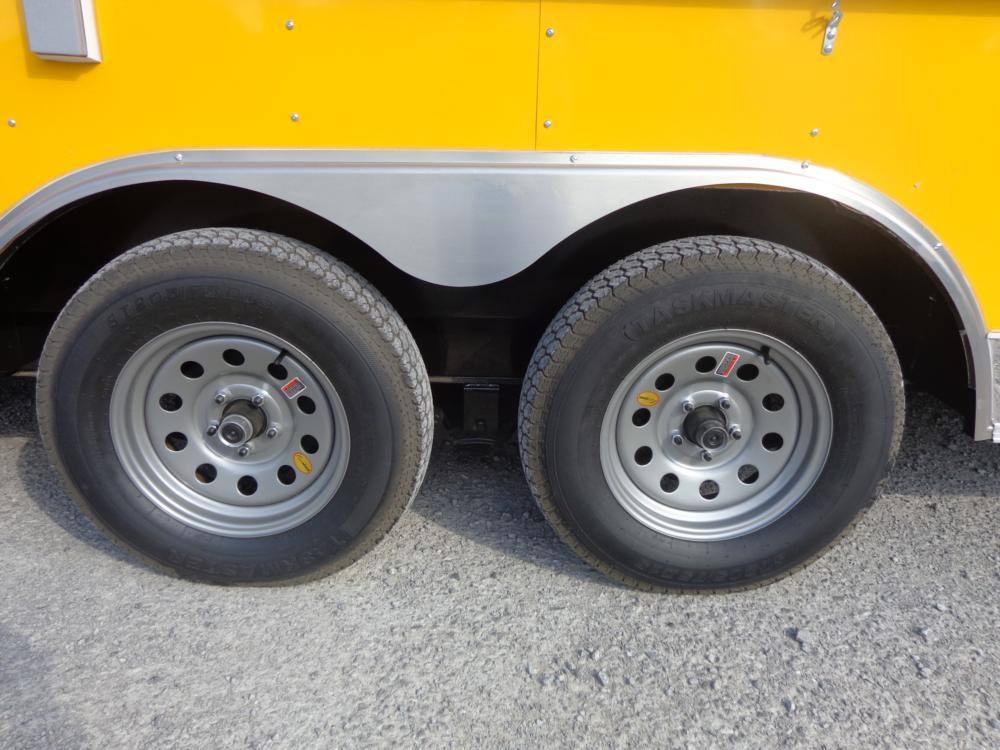 Concession Trailer 8.5'x18' Yellow - Event Food Catering Enclosed Kitchen