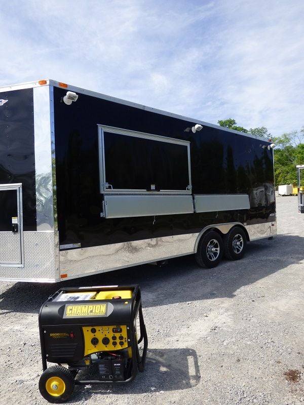 Concession Trailer 8.5'x19' Black Food Event Catering