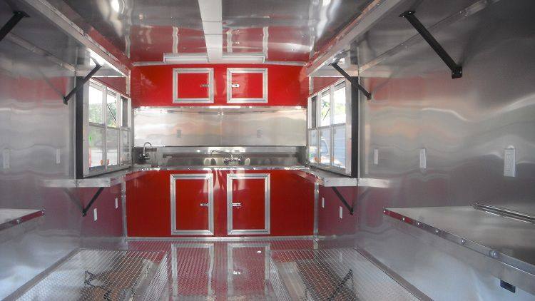 1307-concession-trailer-8.5-x19-red-catering-food-vending-event-13.jpg Concession Trailer 8.5'x19' Red - Catering Food Vending Event