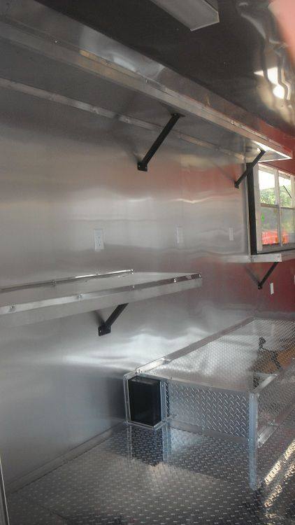 1307-concession-trailer-8.5-x19-red-catering-food-vending-event-15.jpg Concession Trailer 8.5'x19' Red - Catering Food Vending Event