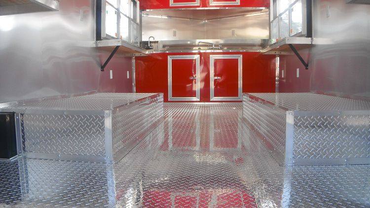 1307-concession-trailer-8.5-x19-red-catering-food-vending-event-16.jpg Concession Trailer 8.5'x19' Red - Catering Food Vending Event