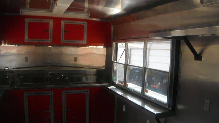 1307-concession-trailer-8.5-x19-red-catering-food-vending-event-17.jpg Concession Trailer 8.5'x19' Red - Catering Food Vending Event