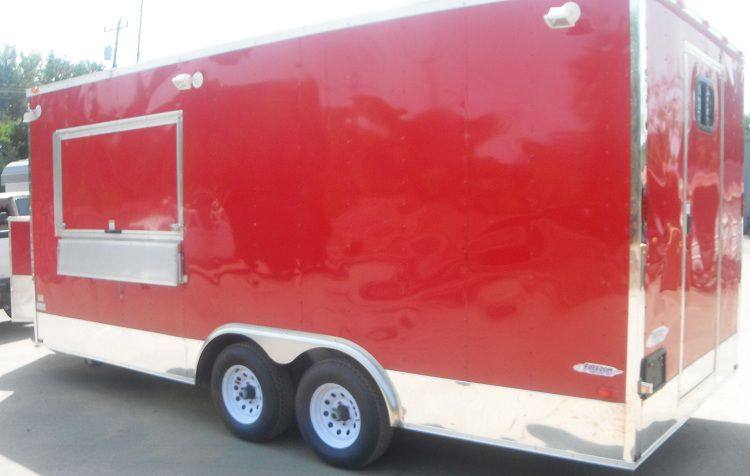 1307-concession-trailer-8.5-x19-red-catering-food-vending-event-8.jpg Concession Trailer 8.5'x19' Red - Catering Food Vending Event