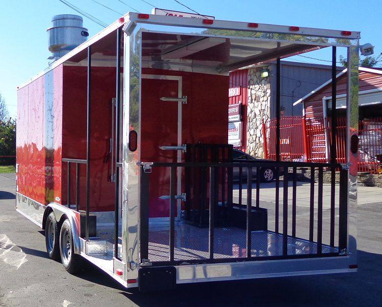 1308-concession-trailer-8.5-x20-bbq-smoker-catering-event-red-8.jpg Concession Trailer 8.5'x20' BBQ Smoker Catering Event (Red)