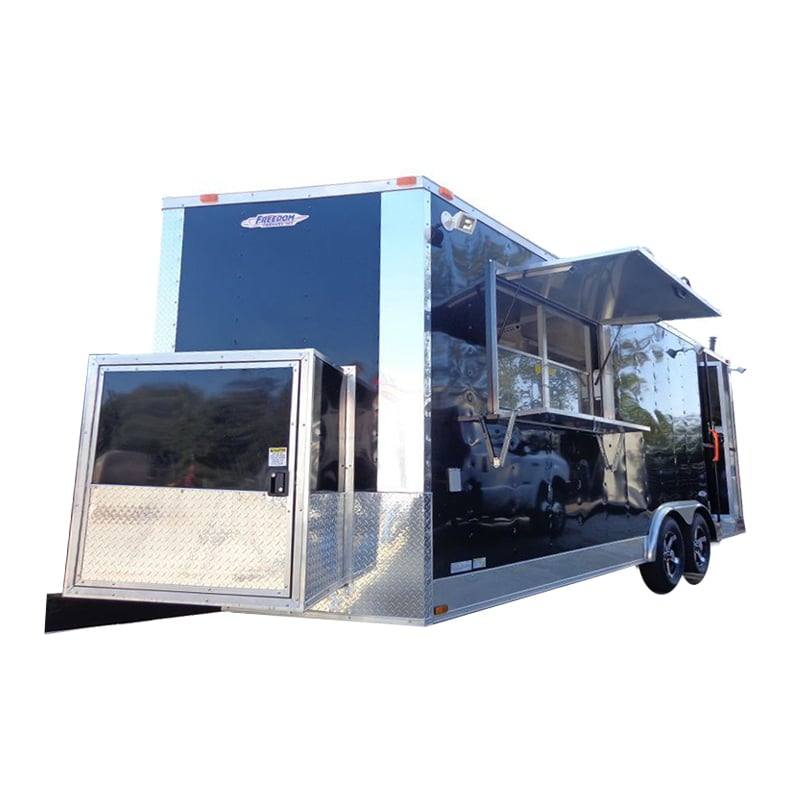 1309-concession-trailer-8.5-x20-bbq-smoker-food-event-catering-black-1.jpg Concession Trailer 8.5'x20' BBQ Smoker Food Event Catering (Black)