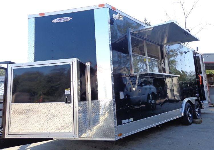1309-concession-trailer-8.5-x20-bbq-smoker-food-event-catering-black-6.jpg Concession Trailer 8.5'x20' BBQ Smoker Food Event Catering (Black)
