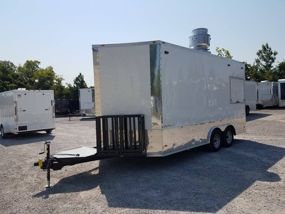 131-8.5-x-16-double-window-white-concession-food-trailer-4.jpg 8.5' x 16' Double Window White Concession Food Trailer