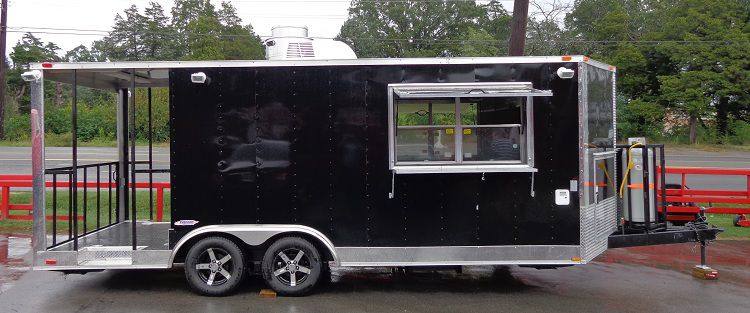 1310-concession-trailer-8.5-x20-black-barbecue-smoker-vending-food-3.jpg Concession Trailer 8.5'x20' Black - Barbecue Smoker Vending Food