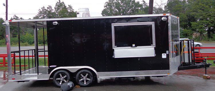 1310-concession-trailer-8.5-x20-black-barbecue-smoker-vending-food-4.jpg Concession Trailer 8.5'x20' Black - Barbecue Smoker Vending Food