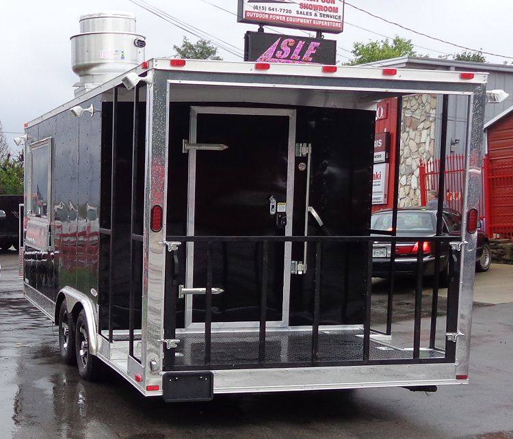 1310-concession-trailer-8.5-x20-black-barbecue-smoker-vending-food-5.jpg Concession Trailer 8.5'x20' Black - Barbecue Smoker Vending Food