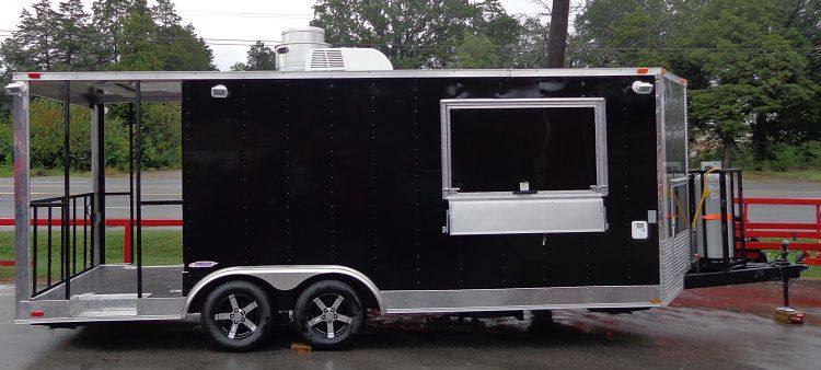 1310-concession-trailer-8.5-x20-black-barbecue-smoker-vending-food-7.jpg Concession Trailer 8.5'x20' Black - Barbecue Smoker Vending Food