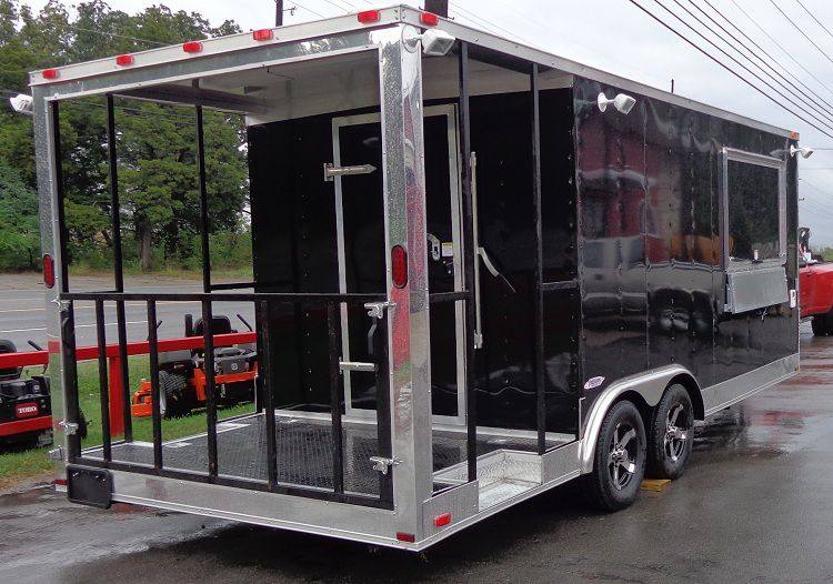 1310-concession-trailer-8.5-x20-black-barbecue-smoker-vending-food-8.jpg Concession Trailer 8.5'x20' Black - Barbecue Smoker Vending Food