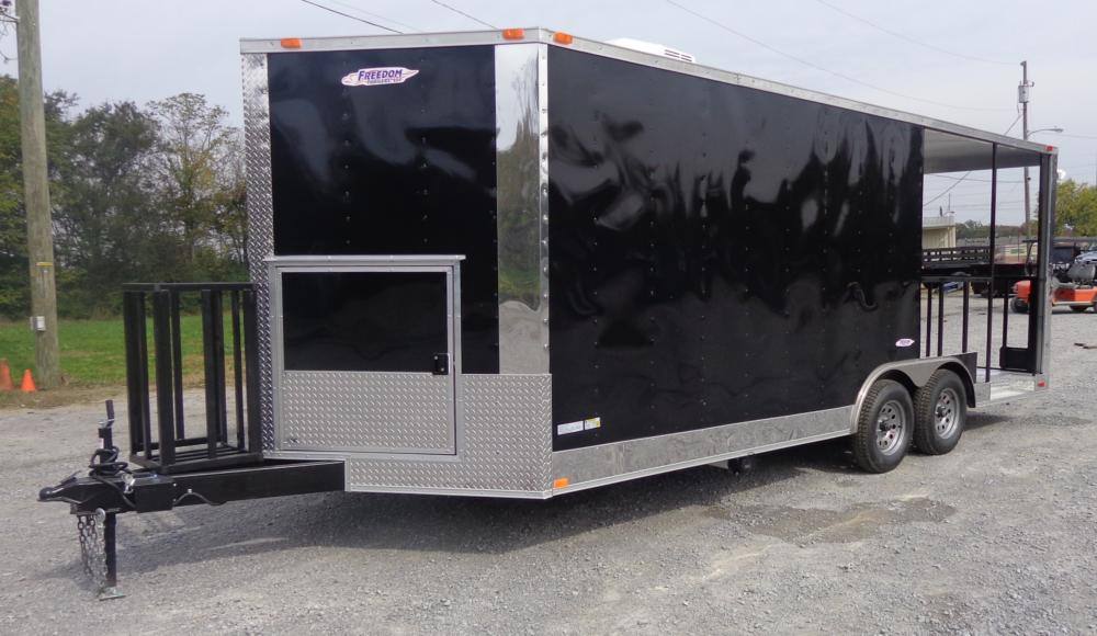 1311-concession-trailer-8.5-x20-black-bbq-smoker-enclosed-food-kitchen-11.jpg Concession Trailer 8.5'x20' Black - BBQ Smoker Enclosed Food Kitchen