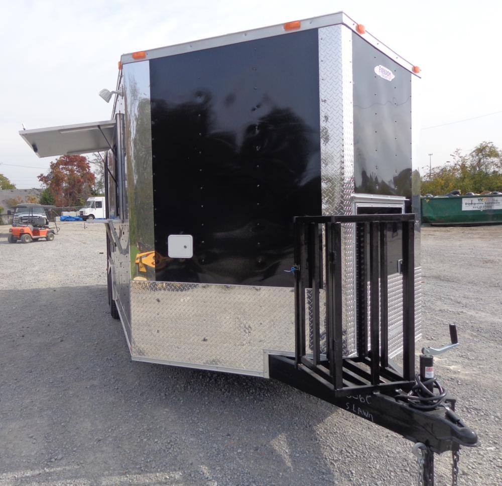 1311-concession-trailer-8.5-x20-black-bbq-smoker-enclosed-food-kitchen-21.jpg Concession Trailer 8.5'x20' Black - BBQ Smoker Enclosed Food Kitchen