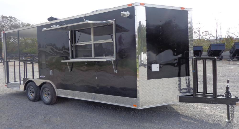 1311-concession-trailer-8.5-x20-black-bbq-smoker-enclosed-food-kitchen-23.jpg Concession Trailer 8.5'x20' Black - BBQ Smoker Enclosed Food Kitchen