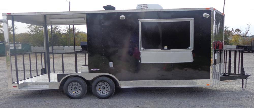 1311-concession-trailer-8.5-x20-black-bbq-smoker-enclosed-food-kitchen-5.jpg Concession Trailer 8.5'x20' Black - BBQ Smoker Enclosed Food Kitchen