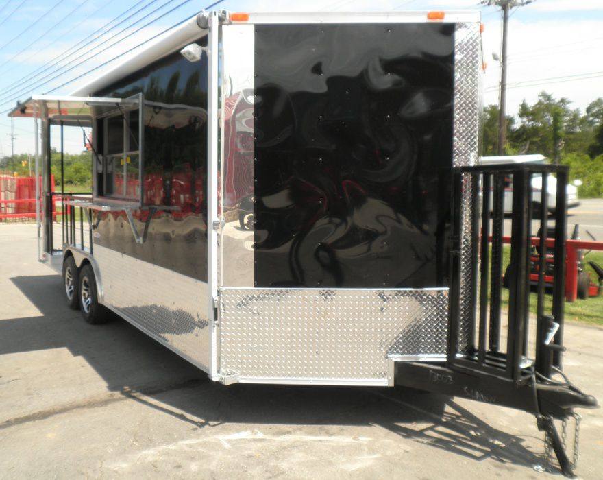 1312-concession-trailer-8.5-x20-black-bbq-smoker-food-event-catering-3.jpg Concession Trailer 8.5'x20' Black - BBQ Smoker Food Event Catering