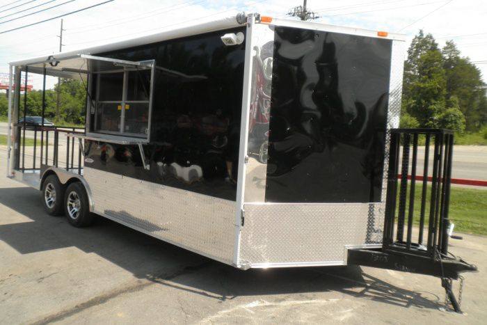 1312-concession-trailer-8.5-x20-black-bbq-smoker-food-event-catering-6.jpg Concession Trailer 8.5'x20' Black - BBQ Smoker Food Event Catering
