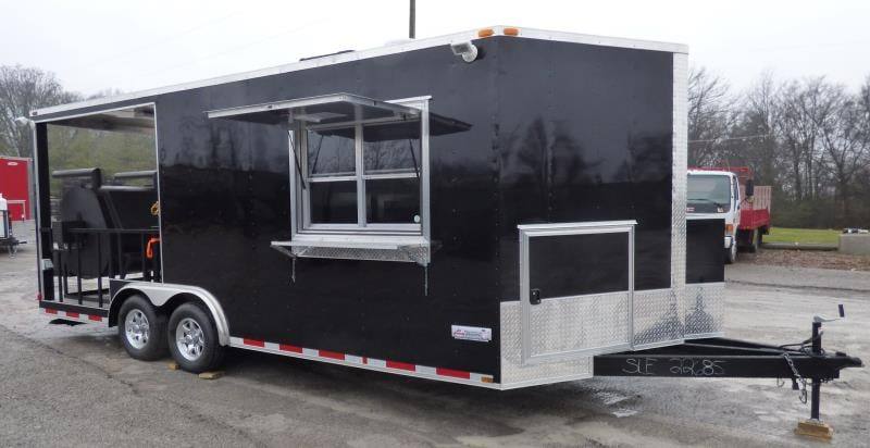 1313-concession-trailer-8.5-x20-black-bbq-smoker-vending-catering-31.jpg Concession Trailer 8.5'x20' Black - BBQ Smoker Vending Catering