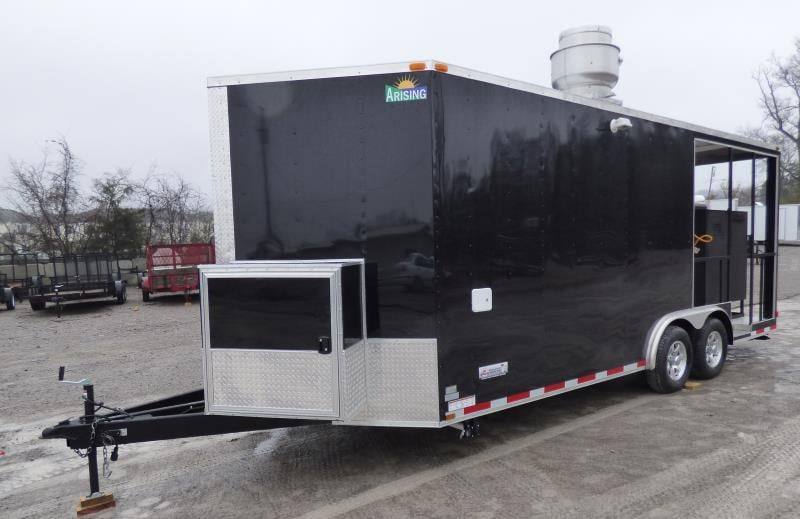 1313-concession-trailer-8.5-x20-black-bbq-smoker-vending-catering-4.jpg Concession Trailer 8.5'x20' Black - BBQ Smoker Vending Catering