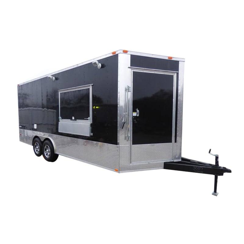 1314-concession-trailer-8.5-x20-black-food-catering-event-bbq-1.jpg Concession Trailer 8.5'x20' Black - Food Catering Event BBQ
