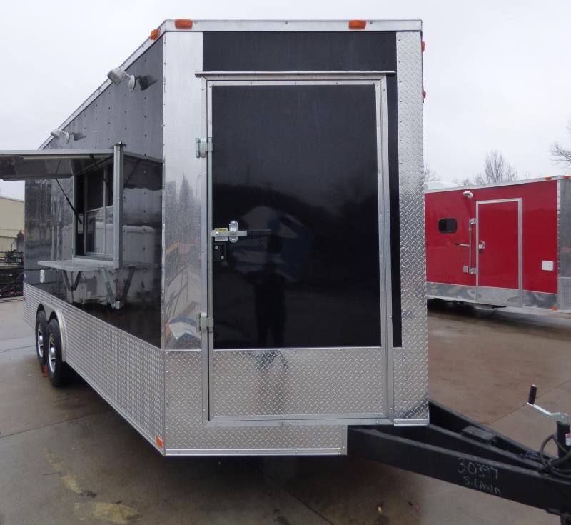 1314-concession-trailer-8.5-x20-black-food-catering-event-bbq-17.jpg Concession Trailer 8.5'x20' Black - Food Catering Event BBQ