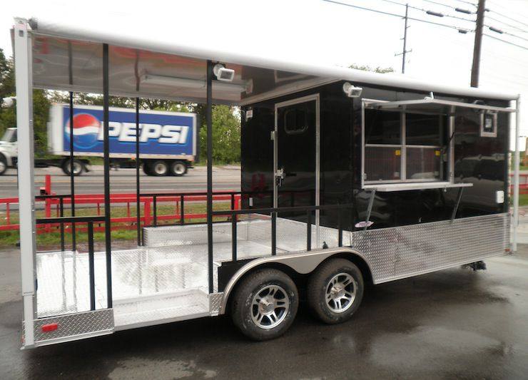 1315-concession-trailer-8.5-x20-black-smoker-bbq-catering-event-11.jpg Concession Trailer 8.5'x20' Black - Smoker BBQ Catering Event