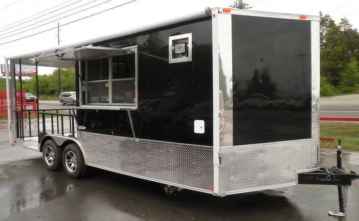 1315-concession-trailer-8.5-x20-black-smoker-bbq-catering-event-13.jpg Concession Trailer 8.5'x20' Black - Smoker BBQ Catering Event