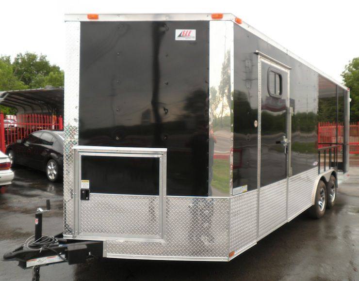 1315-concession-trailer-8.5-x20-black-smoker-bbq-catering-event-6.jpg Concession Trailer 8.5'x20' Black - Smoker BBQ Catering Event