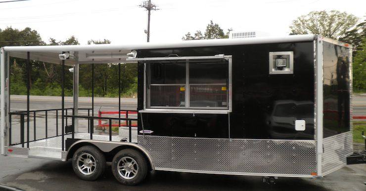 1315-concession-trailer-8.5-x20-black-smoker-bbq-catering-event-7.jpg Concession Trailer 8.5'x20' Black - Smoker BBQ Catering Event