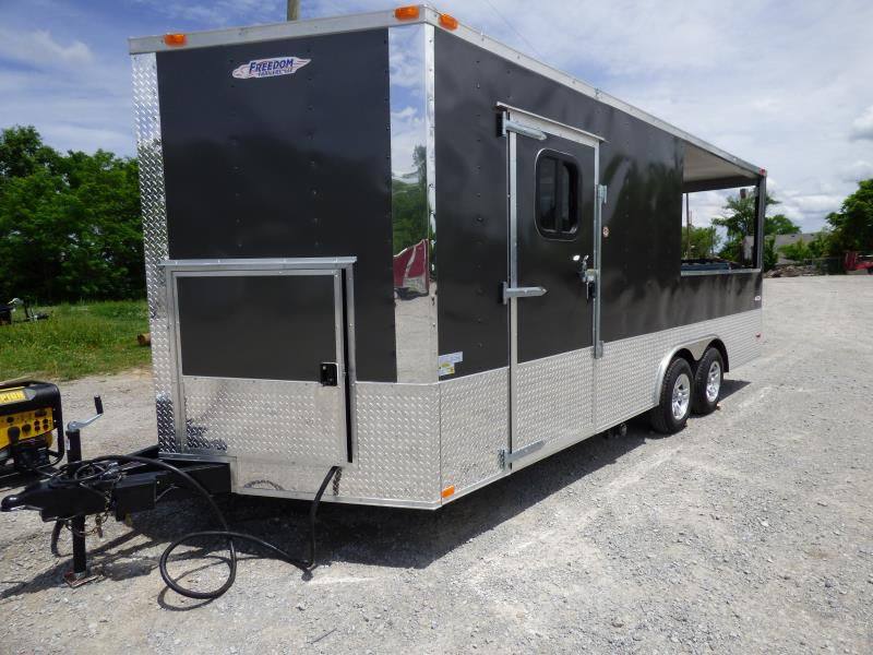 1316-concession-trailer-8.5-x20-black-bbq-food-event-catering-4.jpg Concession Trailer 8.5'X20' Black BBQ Food Event Catering