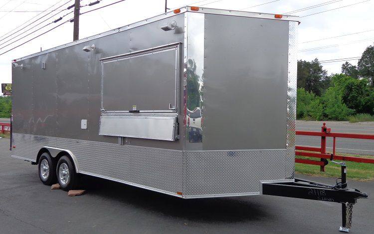 1317-concession-trailer-8.5-x20-grey-custom-catering-food-event-6.jpg Concession Trailer 8.5'x20' Grey - Custom Catering Food Event