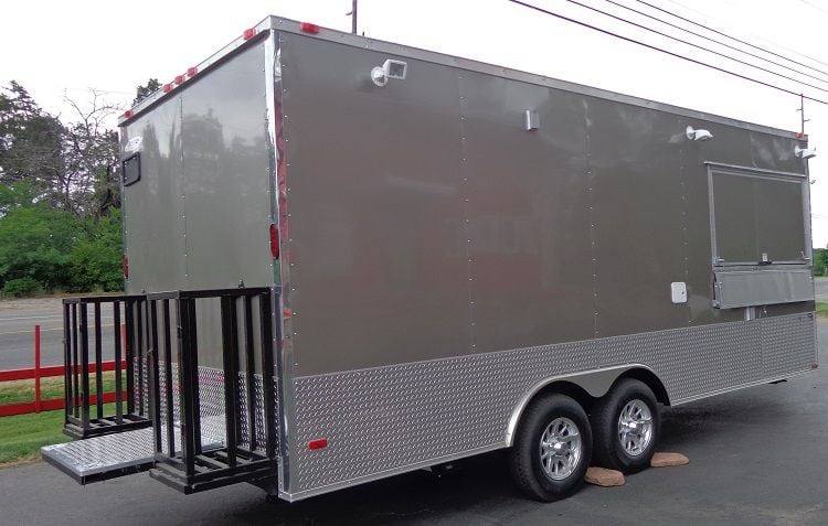 1317-concession-trailer-8.5-x20-grey-custom-catering-food-event-7.jpg Concession Trailer 8.5'x20' Grey - Custom Catering Food Event