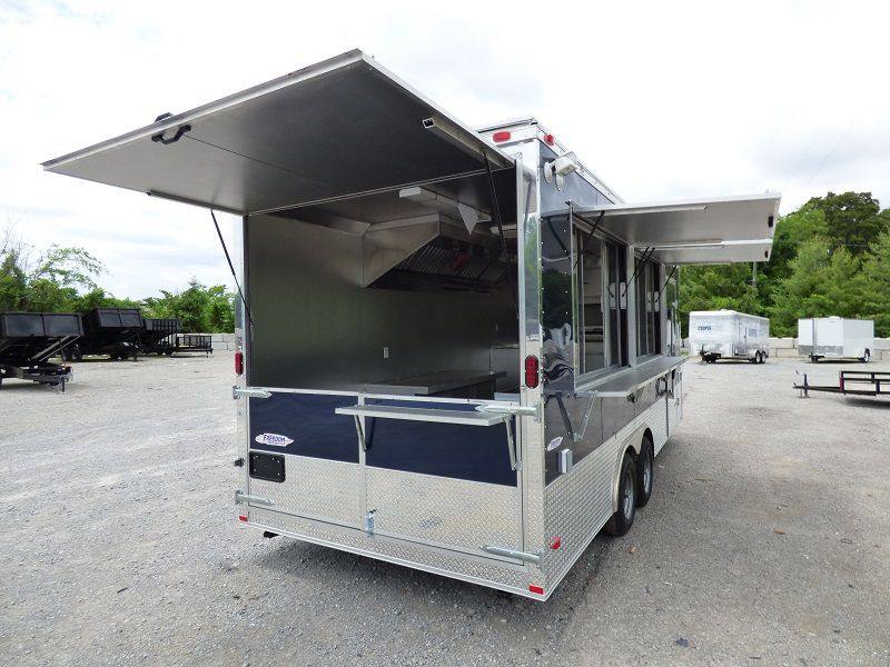 Concession Trailer 8.5'x20' Indigo Blue - Enclosed Kitchen Food Catering