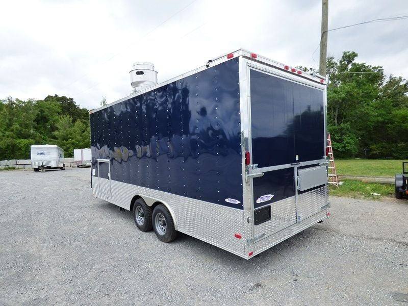 Concession Trailer 8.5'x20' Indigo Blue - Enclosed Kitchen Food Catering