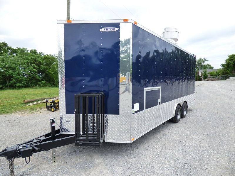 Concession Trailer 8.5'x20' Indigo Blue - Enclosed Kitchen Food Catering
