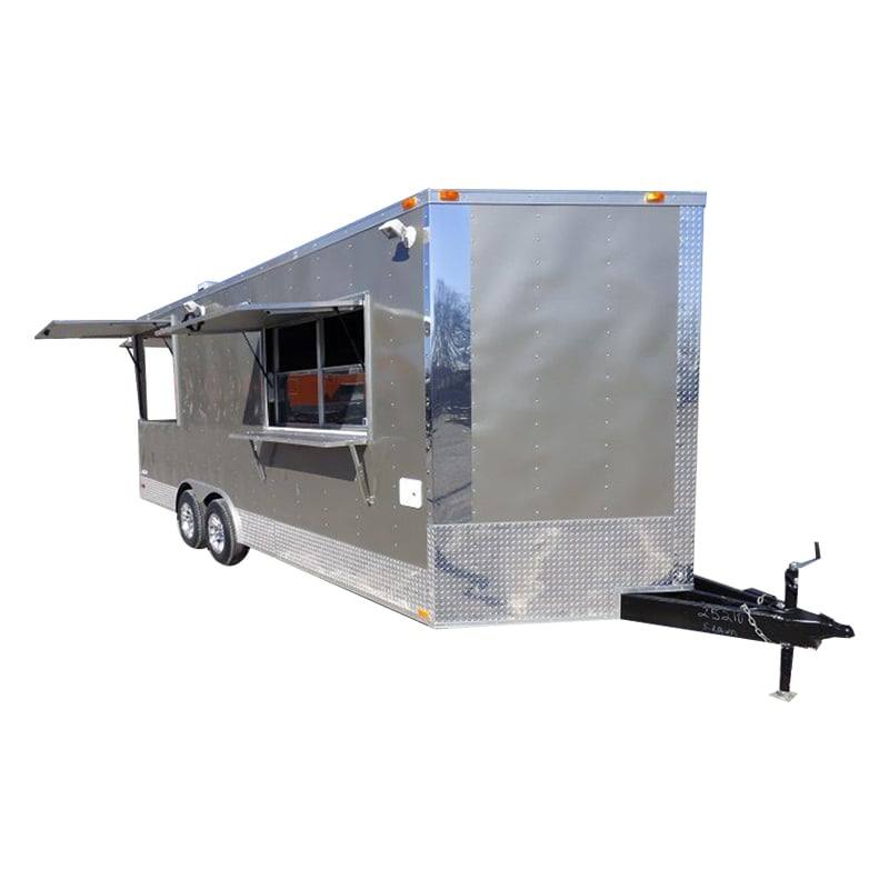 1319-concession-trailer-8.5-x20-pewter-vending-bbq-food-event-catering-1.jpg Concession Trailer 8.5'x20' Pewter Vending BBQ Food Event Catering