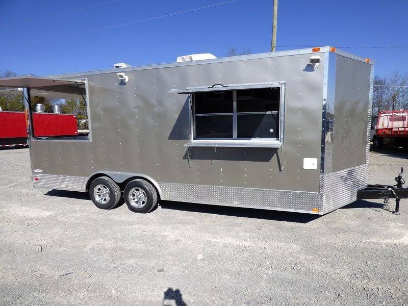 1319-concession-trailer-8.5-x20-pewter-vending-bbq-food-event-catering-10.jpg Concession Trailer 8.5'x20' Pewter Vending BBQ Food Event Catering